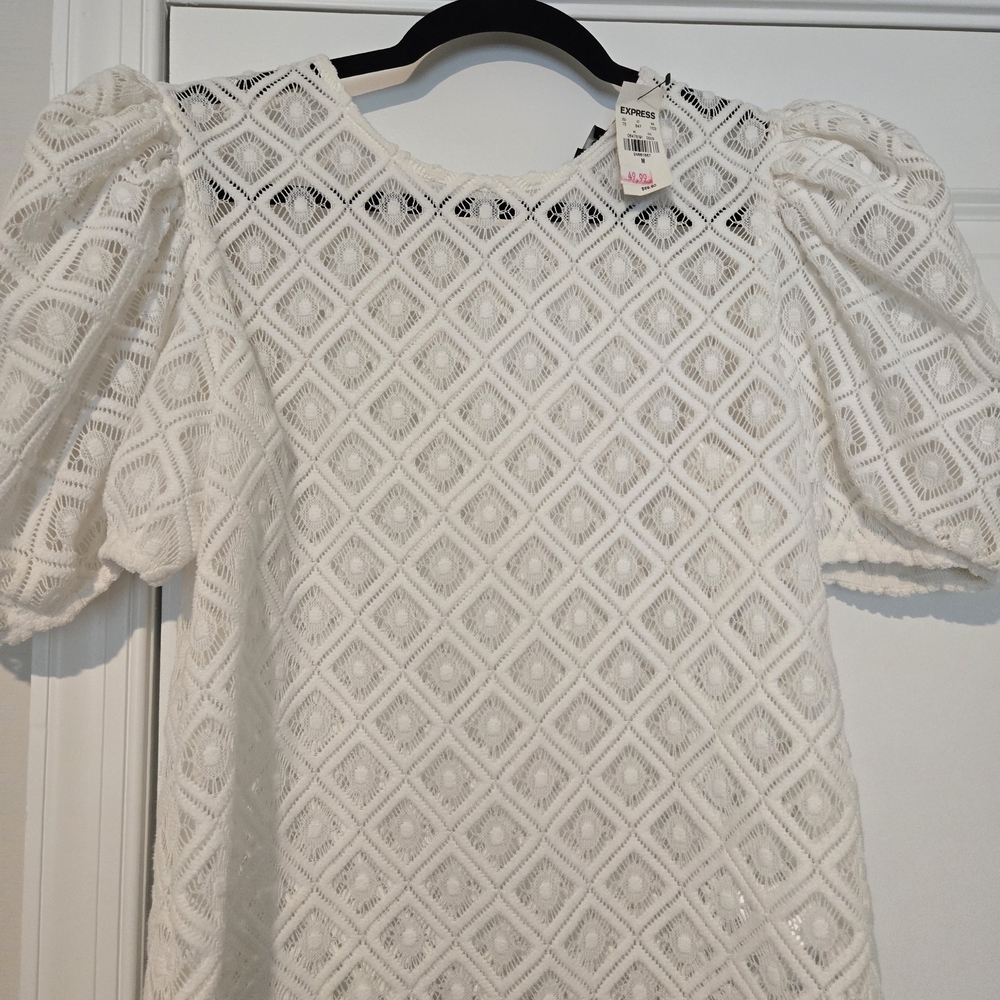 Elegant White Lace Kids Dress